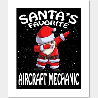 Santas Favorite Aircraft Mechanic Christmas Posters and Art